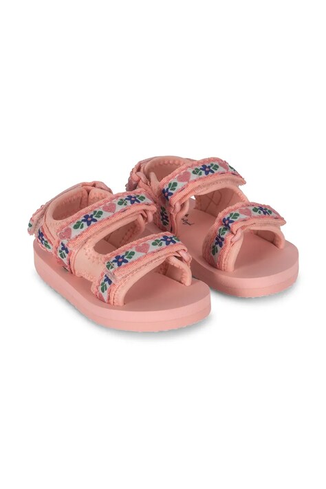 Konges Sløjd sandale copii SUN SANDAL PRINTED culoarea roz, KS102561