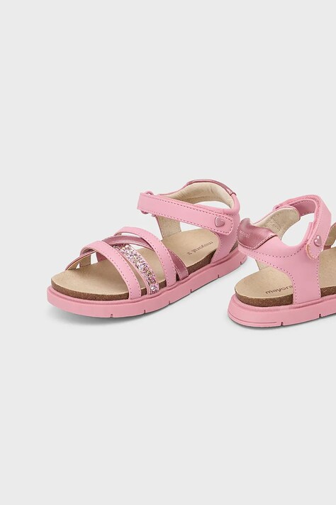 Дитячі сандалі Mayoral колір рожевий 45650
