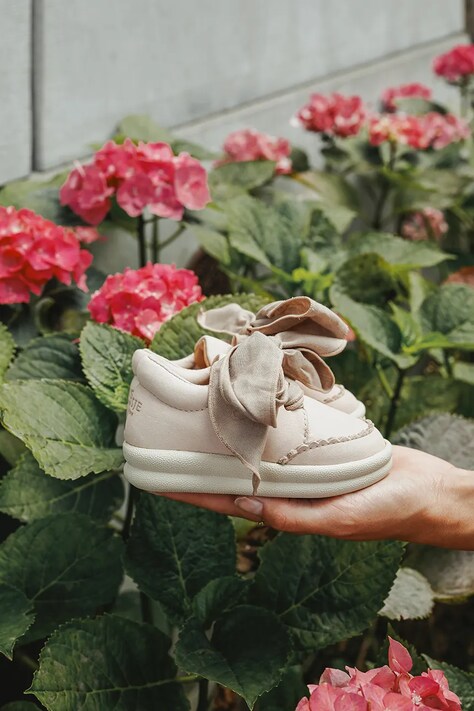 Дитячі шкіряні кросівки Donsje Brookli Sneakers колір рожевий 1501300
