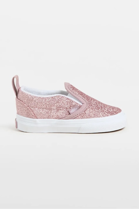 Vans tenisi copii Slip-On V culoarea roz, VN000D0TFSL1