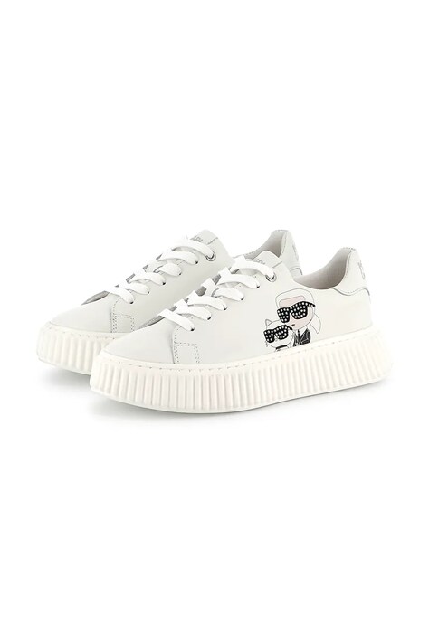 Dječje kožne tenisice Karl Lagerfeld boja: bijela, Z30371