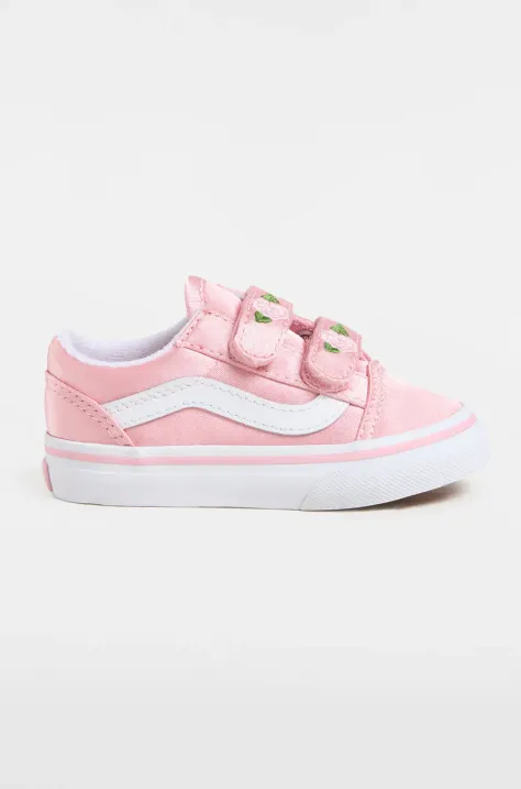 Tenisky Vans Old Skool V růžová barva, VN000CTGY3K1