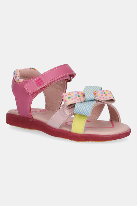 Dětské kožené sandály Agatha Ruiz de la Prada růžová barva, 252962