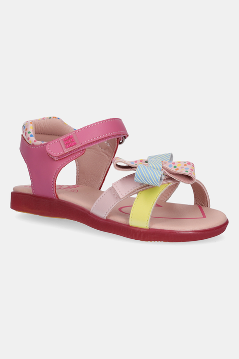Agatha Ruiz de la Prada gyerekszandál bőrből rózsaszín, 252962