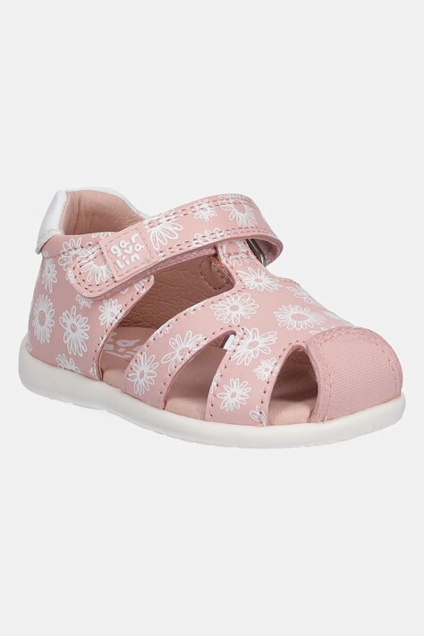 Garvalin sandale din piele pentru copii culoarea roz, 252305