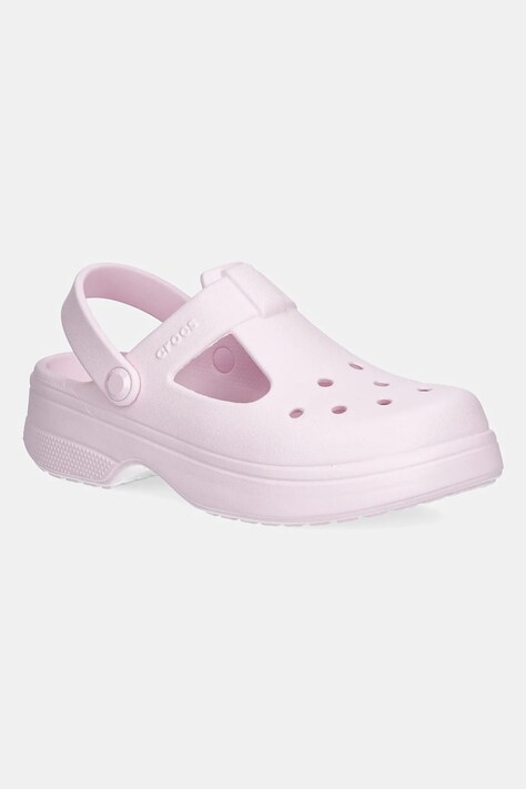 Sandály Crocs CLASSIC MARY JANE CLOG KIDS růžová barva, 210615