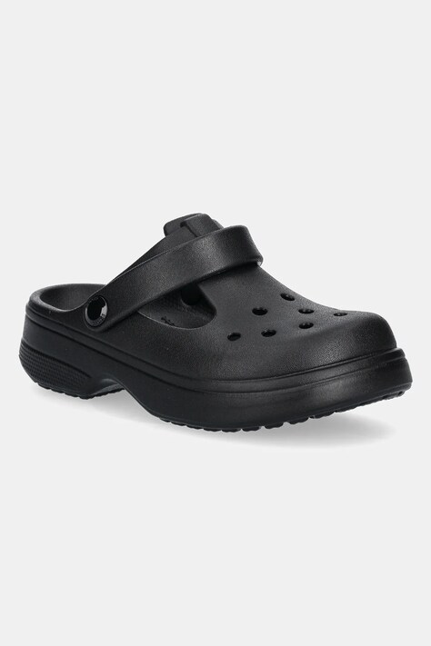 Crocs sandale CLASSIC MARY JANE CLOG KIDS culoarea negru, 210615