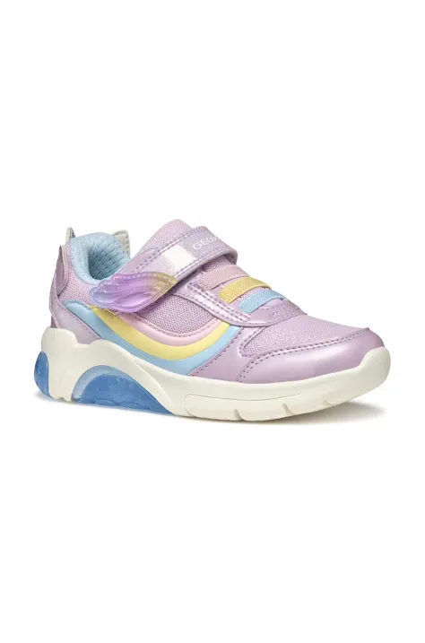 Dětské sneakers boty Geox FADINLIGHT fialová barva, J55M4A.0KNGN