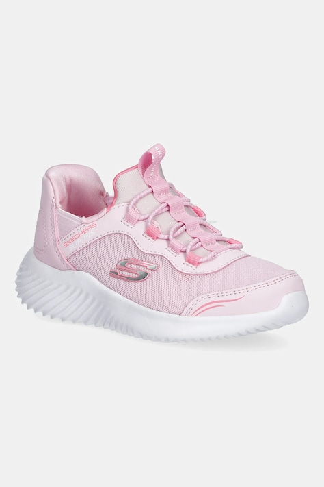 Detské tenisky Skechers BOUNDER ružová farba, 303585L