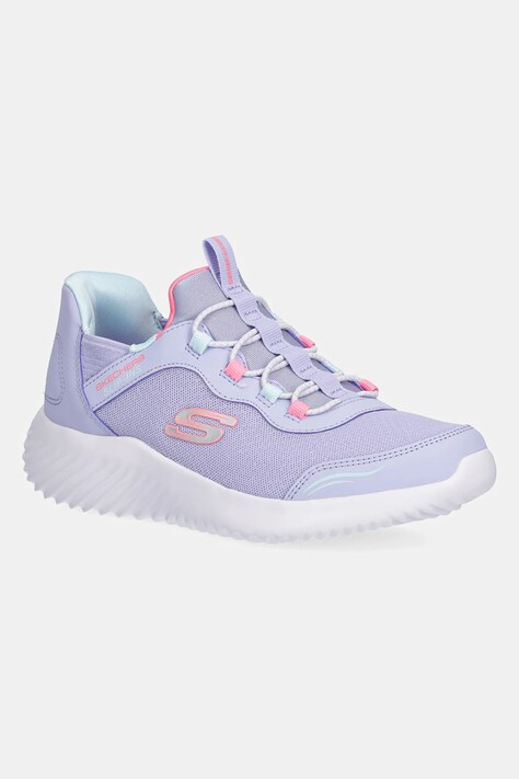Detské tenisky Skechers BOUNDER fialová farba, 303585L