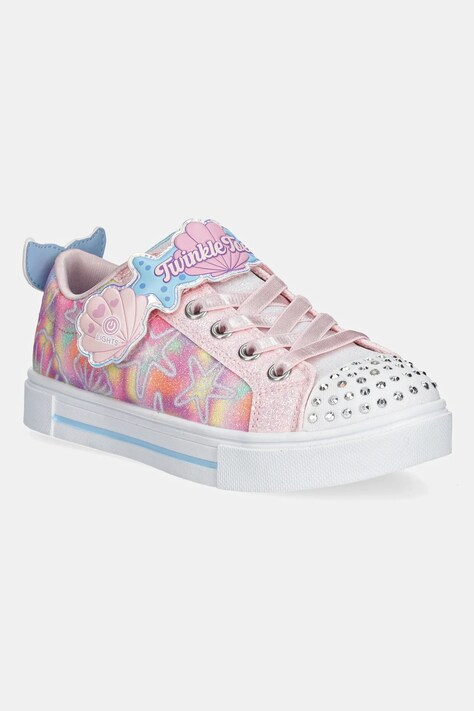 Skechers teniși copii TWINKLE SPARKS - UNDERWATER M culoarea roz, 314824L