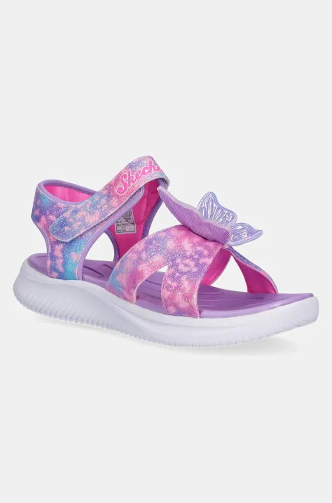 Skechers sandały dziecięce S LIGHTS-JUMPSTERS SANDAL-BU kolor fioletowy 303109L