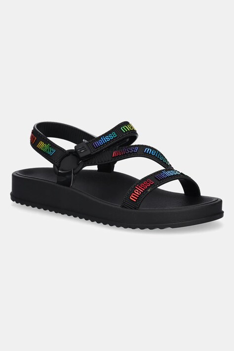 Dětské sandály Melissa STRIPES M LOVER INF černá barva, M.35958