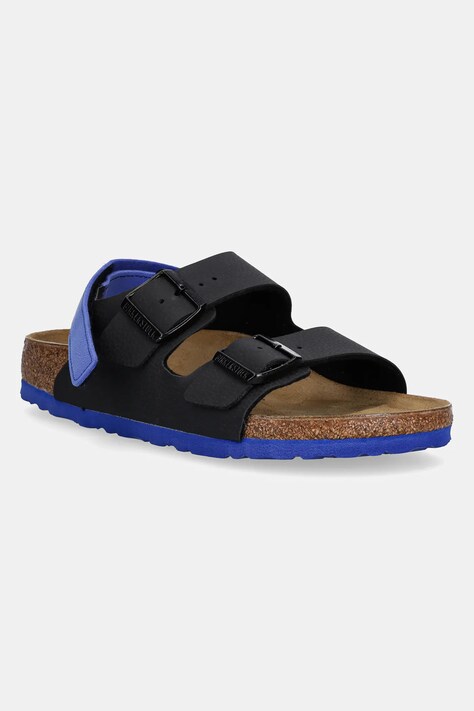 Birkenstock sandale copii Milano culoarea negru, 1029469