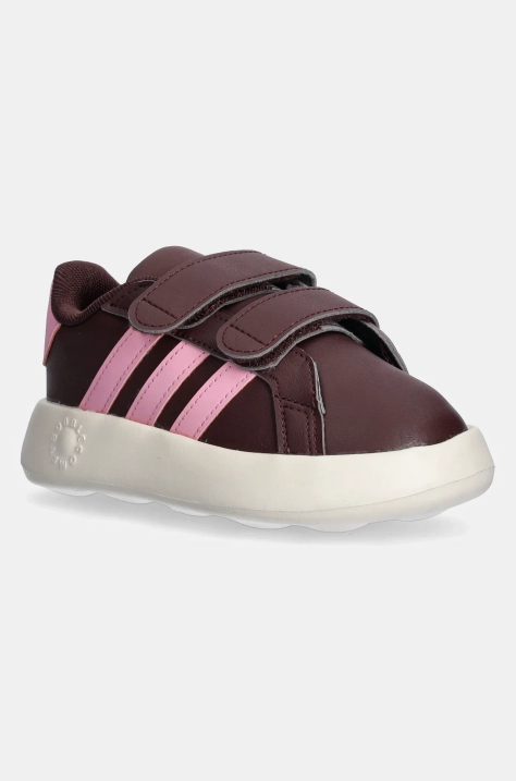 adidas sneakers pentru copii GRAND COURT 2.0 culoarea bordo, JR5105