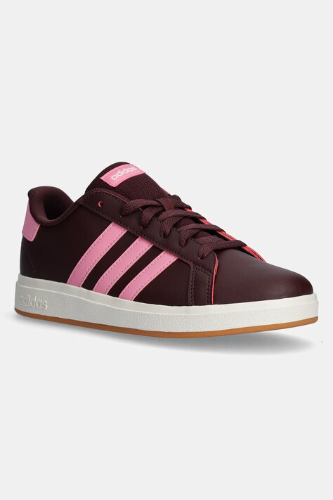 adidas sneakers pentru copii GRAND COURT 2.0 culoarea bordo, JR5111