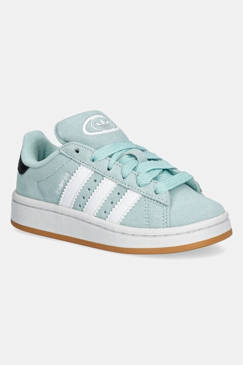 adidas Originals sneakers de piele întoarsă pentru copii CAMPUS 00s culoarea turcoaz, JP5511
