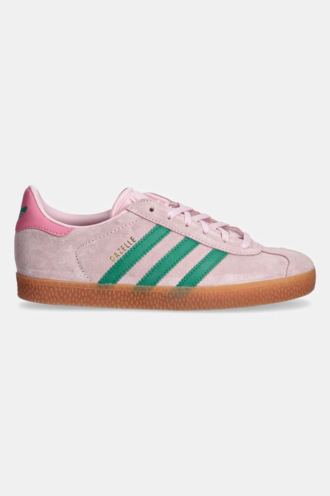 Дитячі замшеві кросівки adidas Originals GAZELLE — SS25-OBK06K, рожевий — фото 2