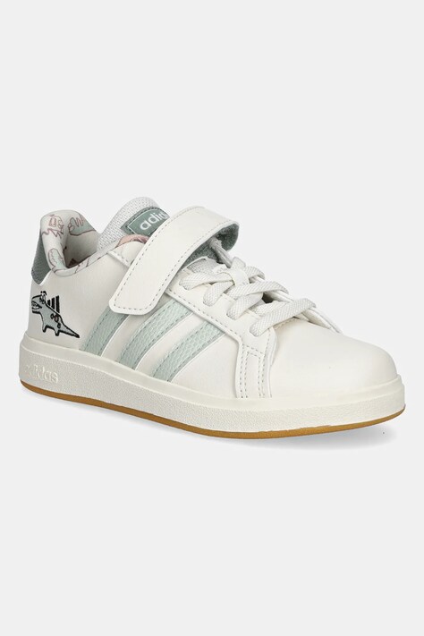Дитячі кросівки adidas DINO GRAND COURT колір бежевий JI3896