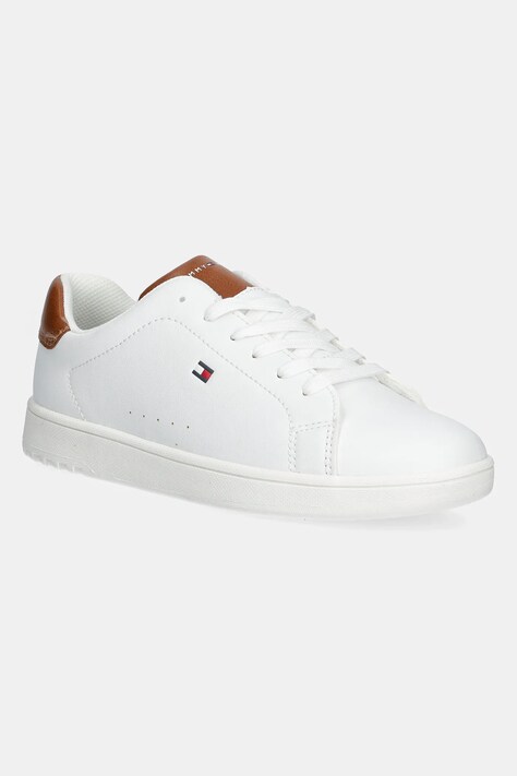Tommy Hilfiger sneakers pentru copii culoarea maro, T3X9-33848