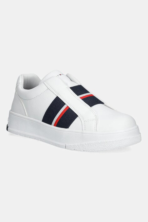 Tommy Hilfiger sneakers pentru copii culoarea alb, T3X9-33858