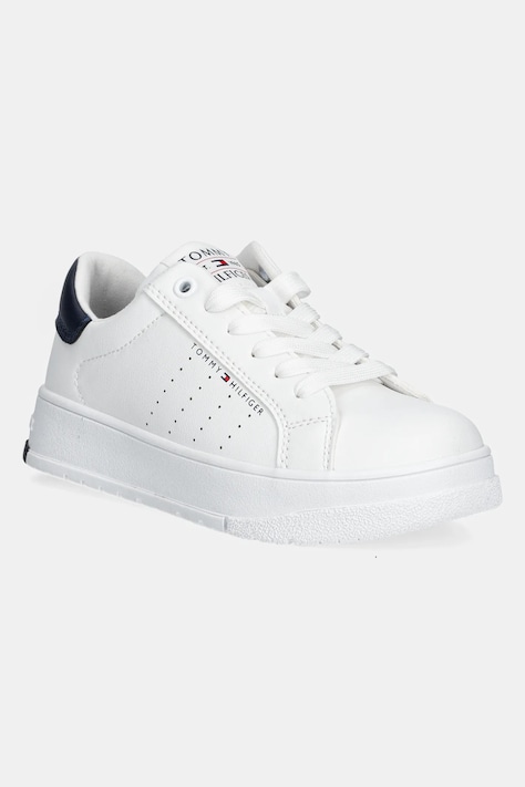 Tommy Hilfiger sneakers pentru copii culoarea alb, T3X9-33856