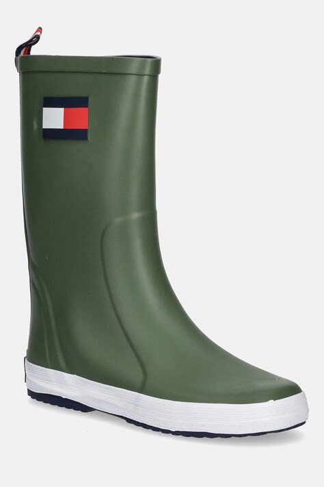 Tommy Hilfiger kalosze dziecięce kolor zielony T3XC-33923