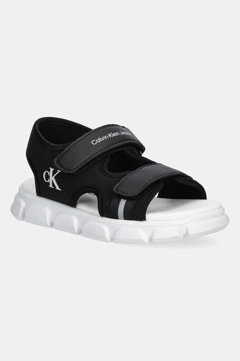 Calvin Klein Jeans sandale copii culoarea negru, V1B2-83020