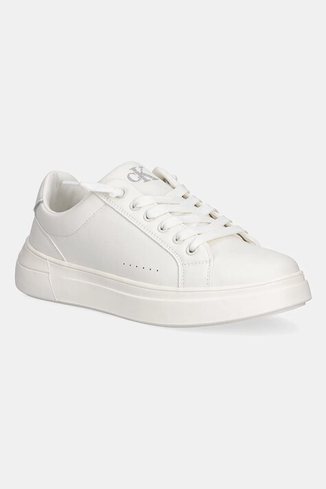 Calvin Klein Jeans sneakers pentru copii culoarea alb, V3A9-82023