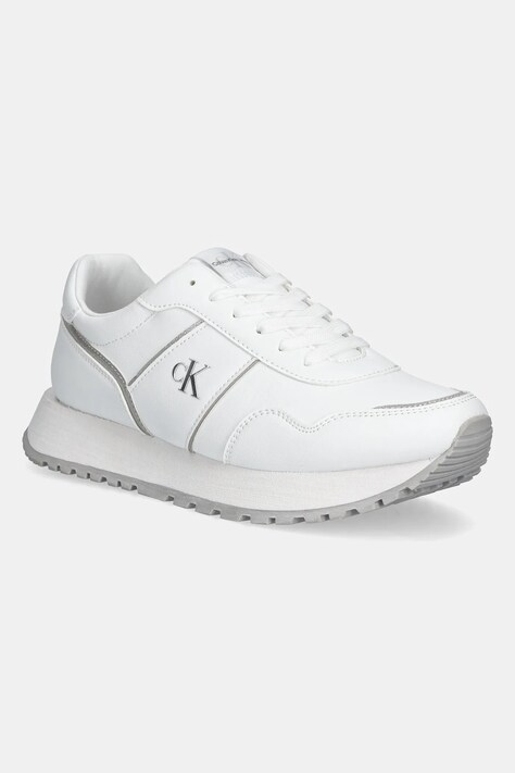 Calvin Klein Jeans sneakers pentru copii culoarea alb, V3A9-82033