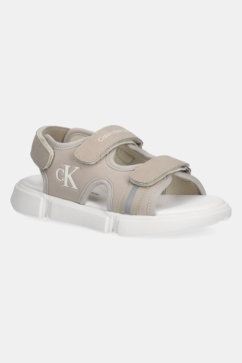 Παιδικά σανδάλια Calvin Klein Jeans χρώμα: μπεζ, V3B2-83024
