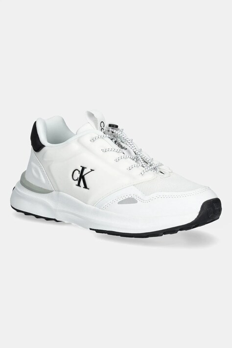 Calvin Klein Jeans sneakers pentru copii culoarea alb, V3X9-83010