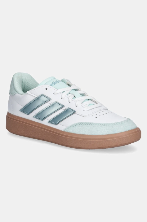 Otroške superge adidas COURTBLOCK bela barva, JH8565