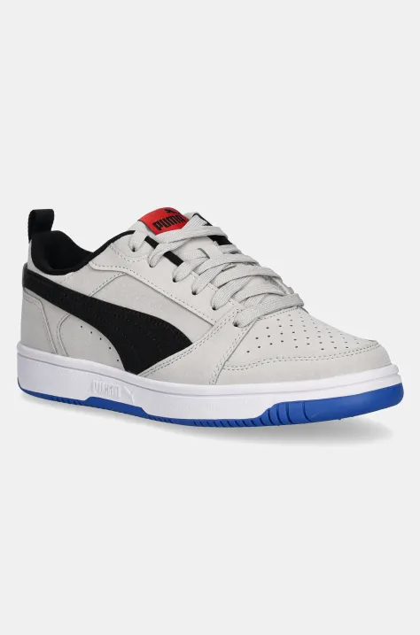 Детские кроссовки Puma Rebound V6 Lo MID 90s цвет серый 400636