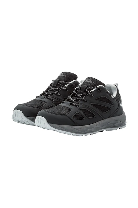 Dětské boty Jack Wolfskin WOODLAND 2 TEXAPORE LOW K černá barva, 4059811
