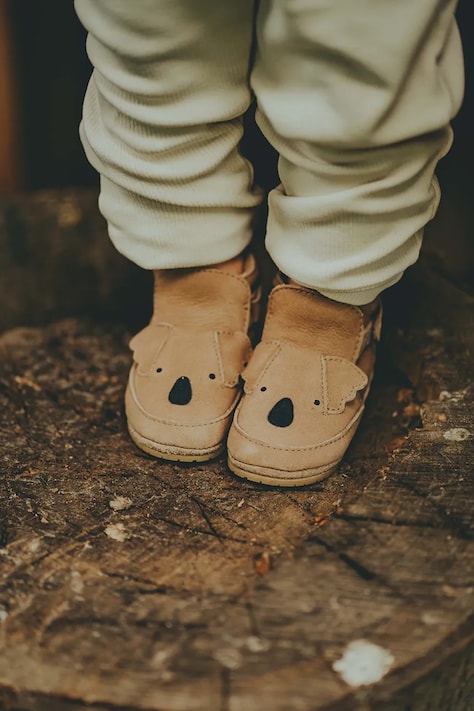 Βρεφικά παπούτσια σουέτ Donsje Morris Sneakers Koala χρώμα: μπεζ, 1036303