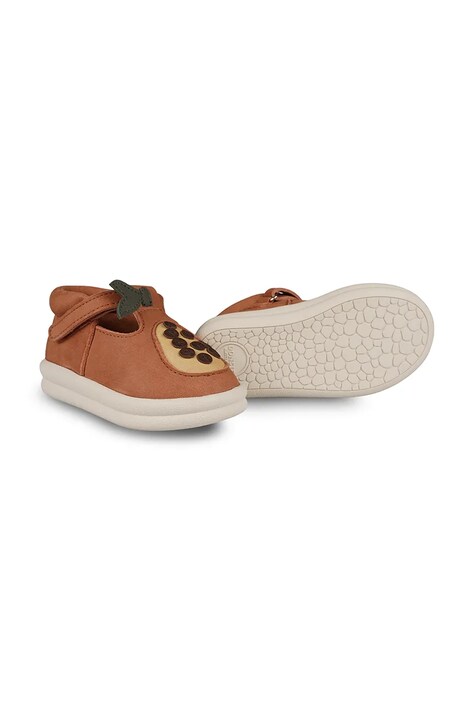 Donsje półbuty nubukowe dziecięce Joeka Shoes Papaya kolor brązowy 1501903