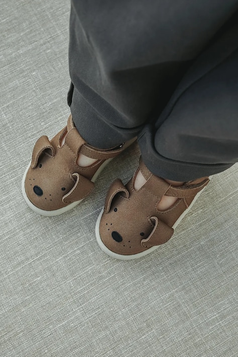 Donsje półbuty nubukowe dziecięce Zazo Classic Shoes Dog kolor brązowy 1503504