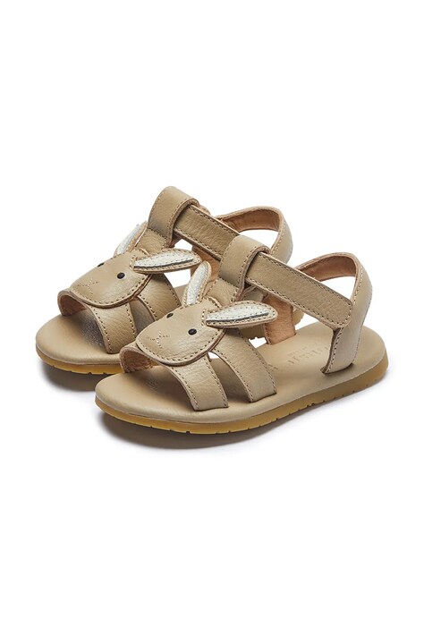 Dětské kožené sandály Donsje Dhalo Sandals Bunny hnědá barva, 2027703