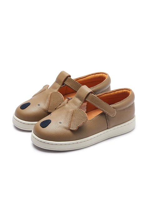 Donsje incaltaminte din piele pentru copii Sunni Classic Shoes Koala culoarea maro, 2029506