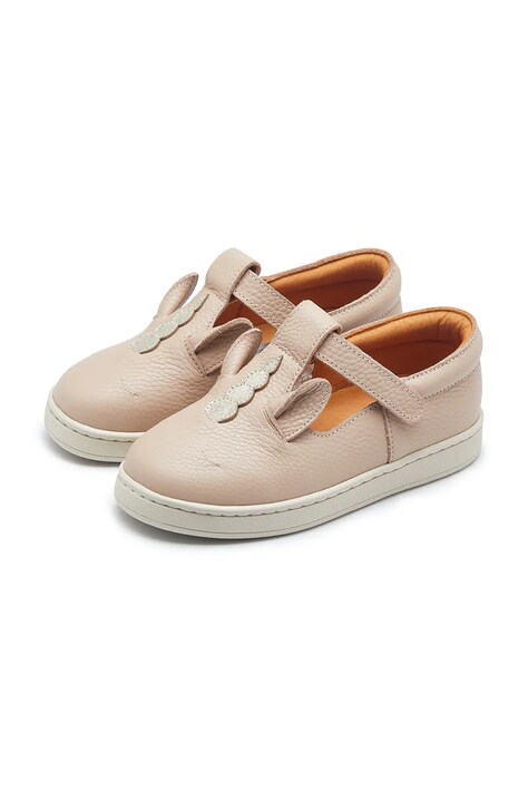 Donsje incaltaminte din piele pentru copii Sunni Special Shoes Unicorn culoarea roz, 2029603
