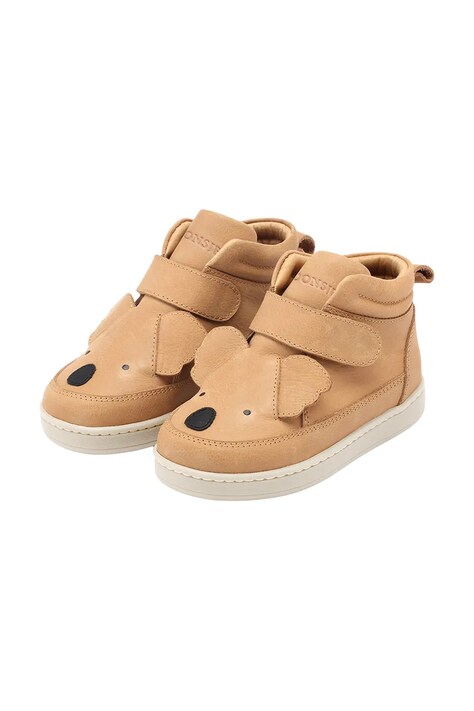 Детские замшевые кроссовки Donsje Mika Sneakers Koala цвет коричневый 2030203