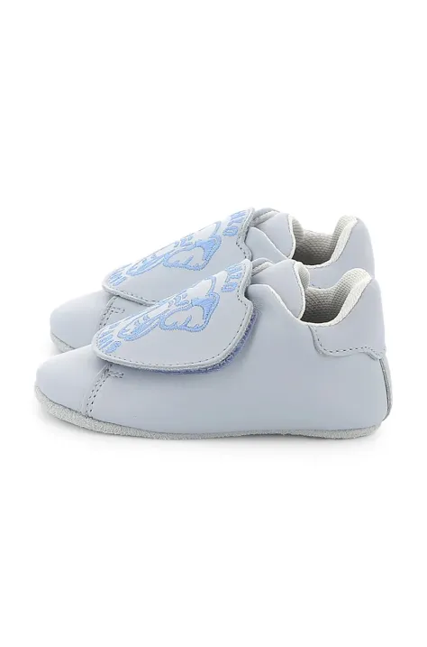 Kenzo Kids buty skórzane niemowlęce kolor niebieski K60891