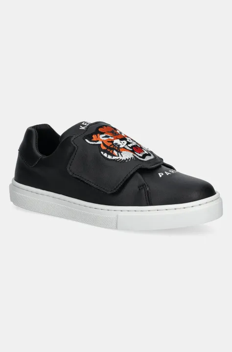 Kenzo Kids sneakersy skórzane dziecięce kolor granatowy K60898