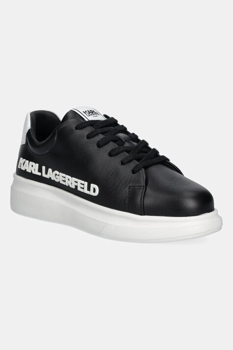 Karl Lagerfeld teniși din piele copii culoarea negru, Z30381