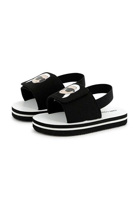 Karl Lagerfeld sandale copii culoarea negru, Z30384