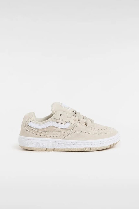 Dětské kožené sneakers boty Vans Speed WS béžová barva, VN000S642N11