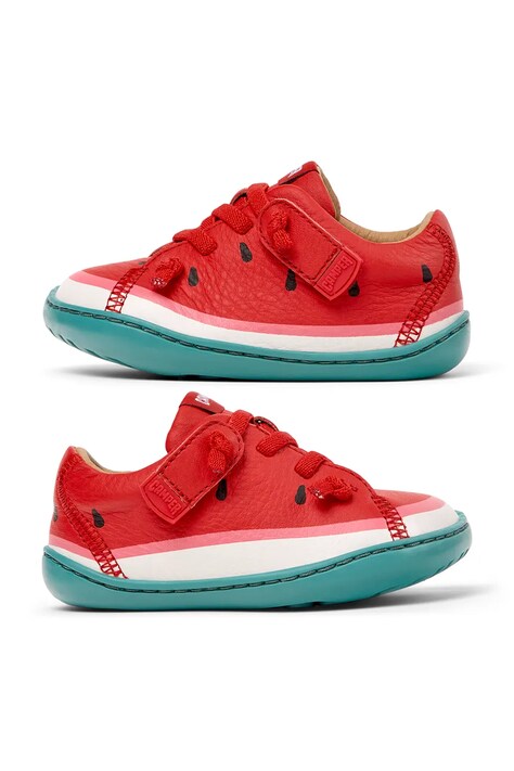 Camper półbuty skórzane dziecięce Peu Cami TWS FW kolor czerwony 80212