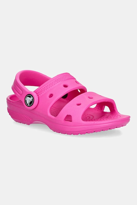 Crocs șlapi copii CLASSIC KIDS SANDAL culoarea roz, 207537