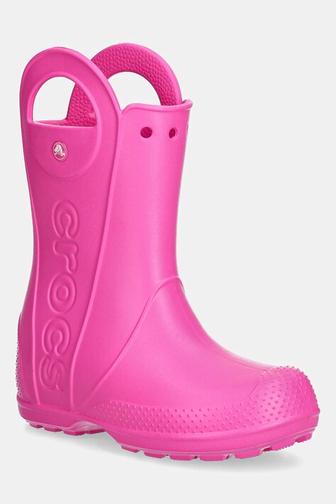 Crocs kalosze HANDLE IT RAIN BOOT KIDS kolor różowy 211052